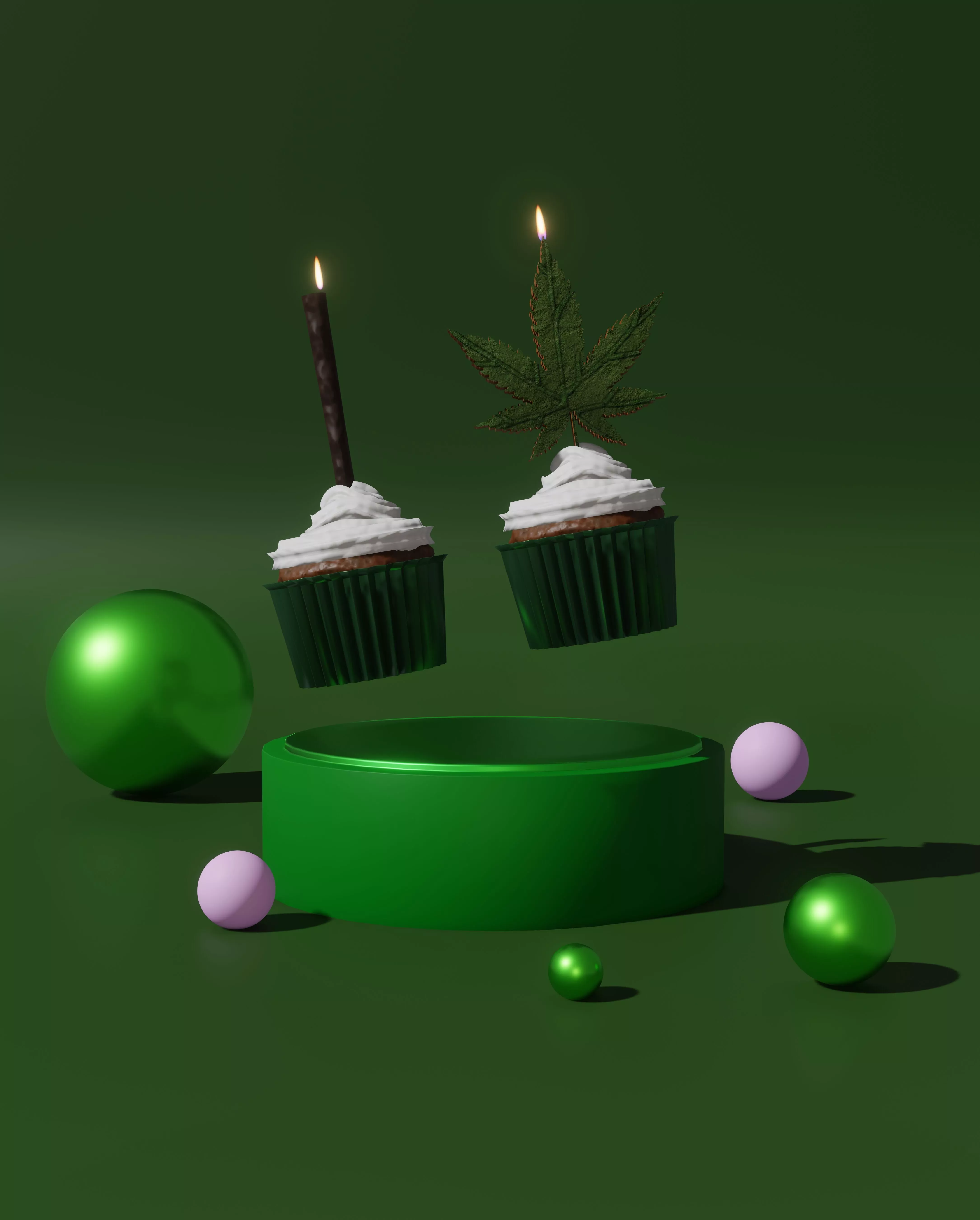 Edible Cupcakes 3D model