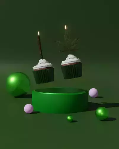 Edible Cupcakes 3D model