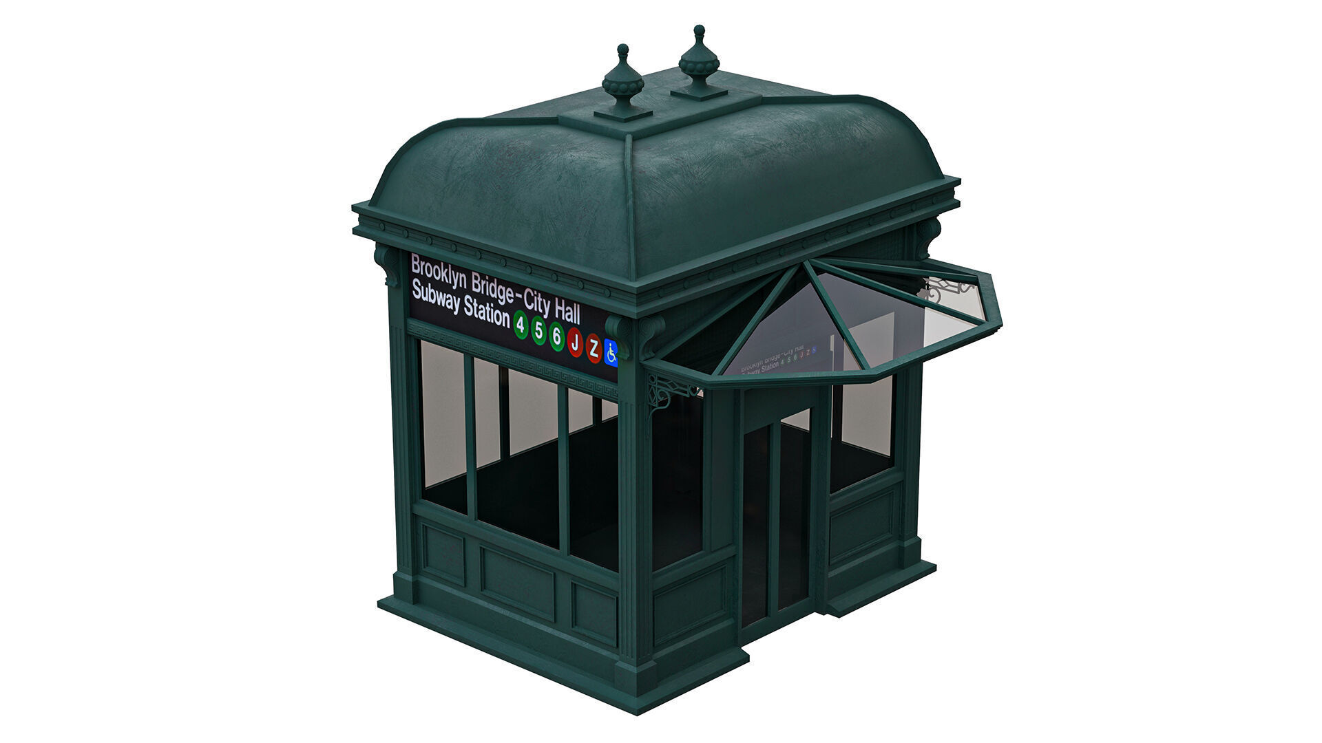  NYC city hall subway station 01 Low-poly 3D model_5
