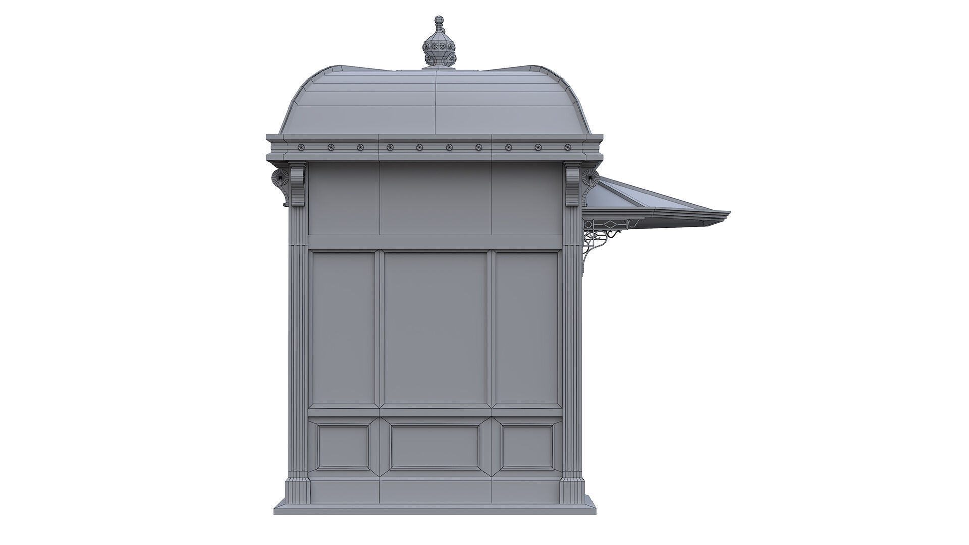  NYC city hall subway station 01 Low-poly 3D model_7