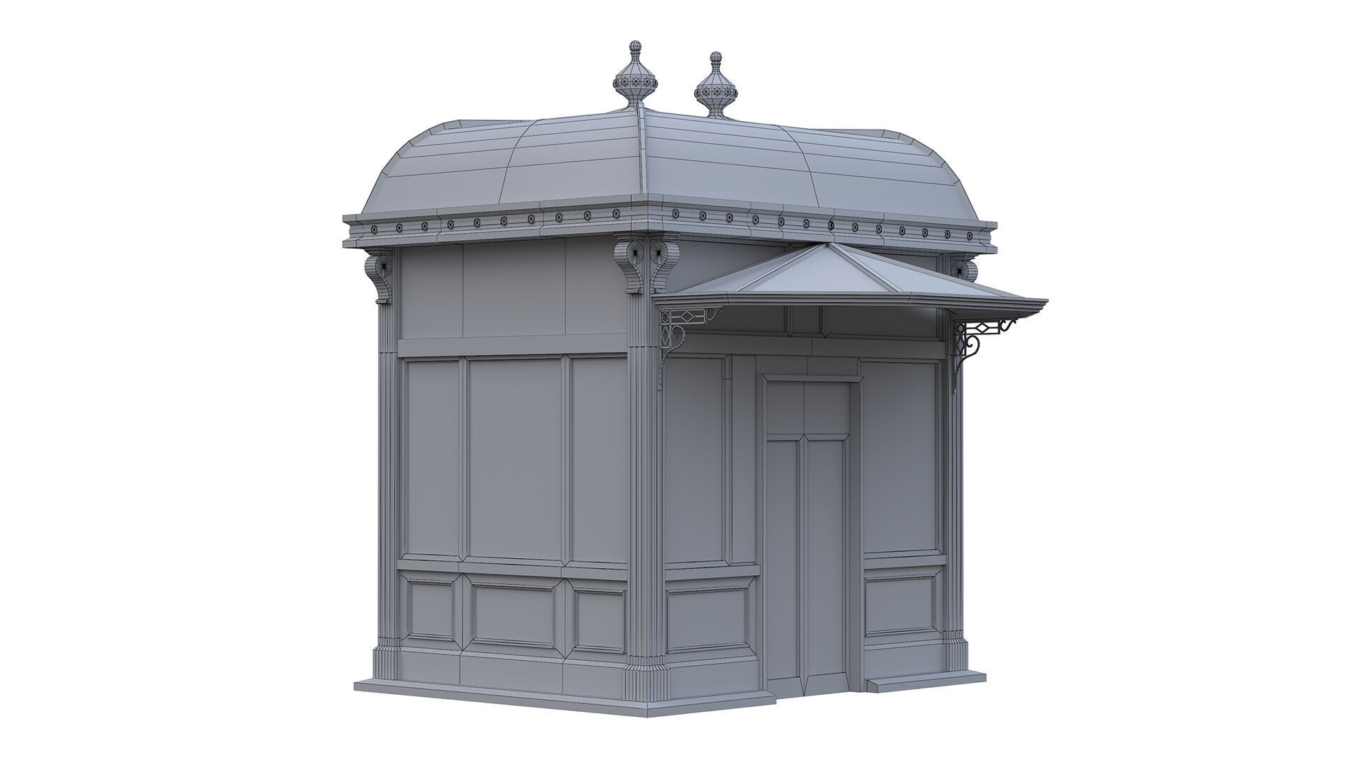  NYC city hall subway station 01 Low-poly 3D model_6