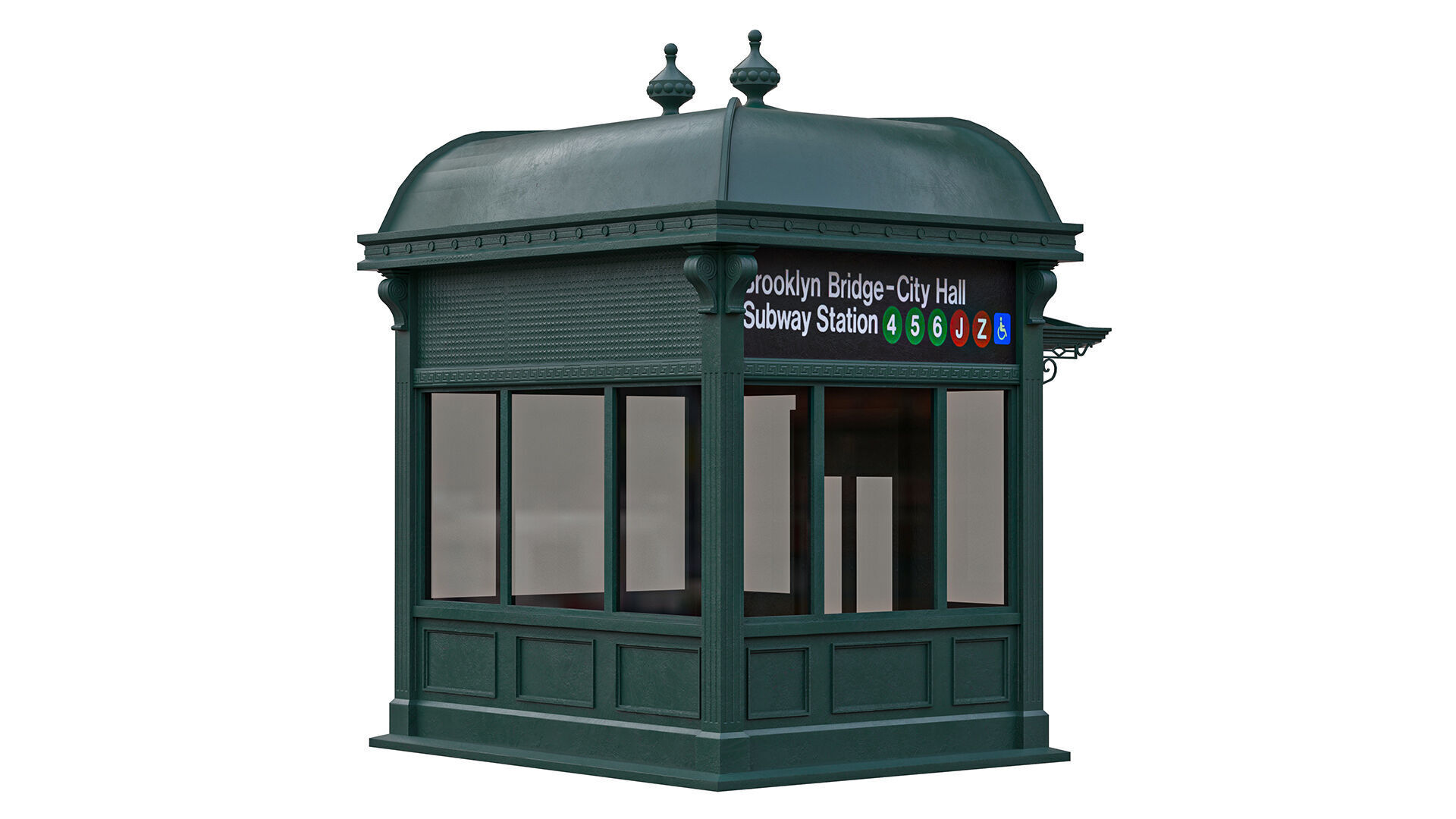  NYC city hall subway station 01 Low-poly 3D model_2