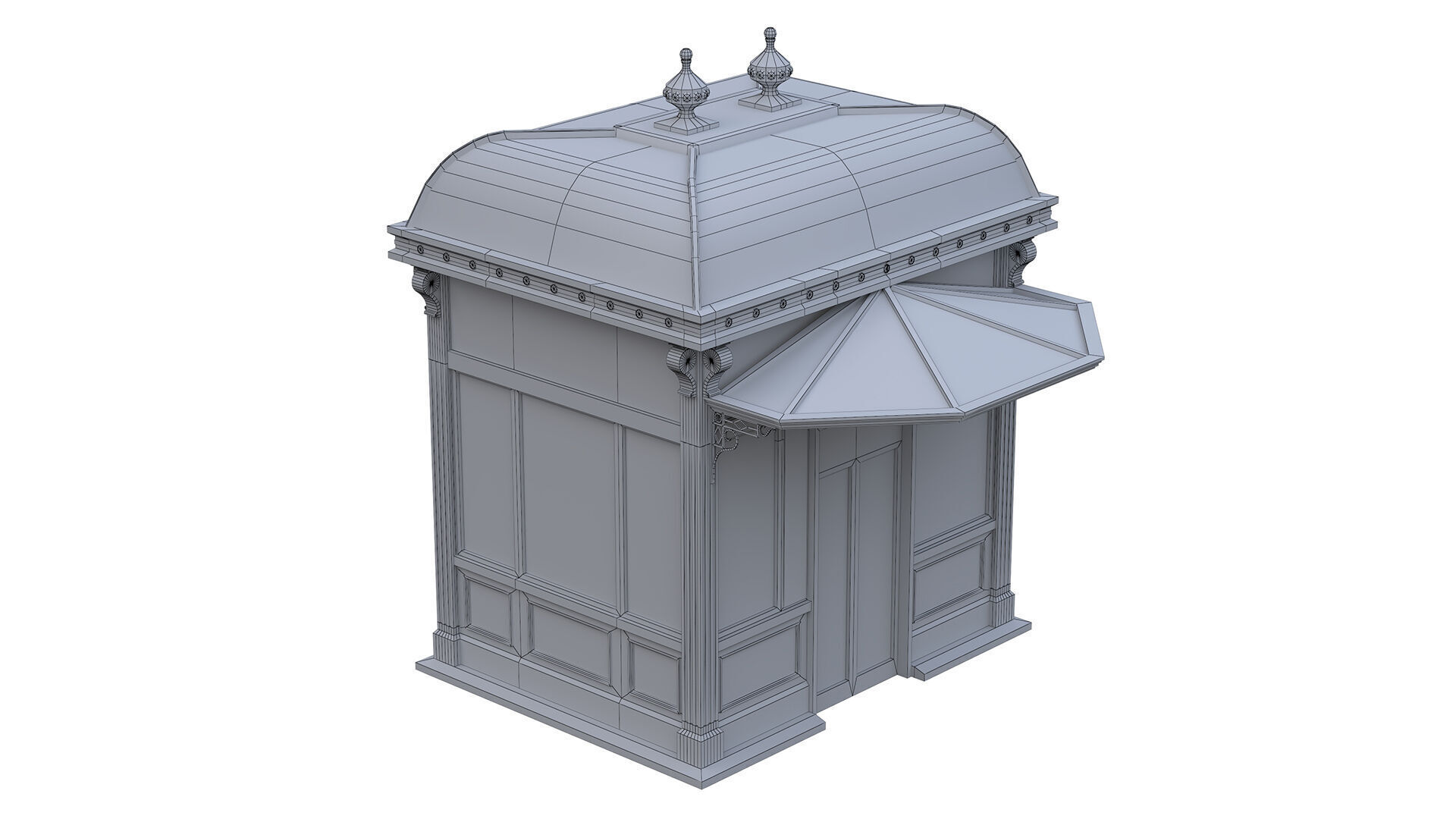  NYC city hall subway station 01 Low-poly 3D model_11