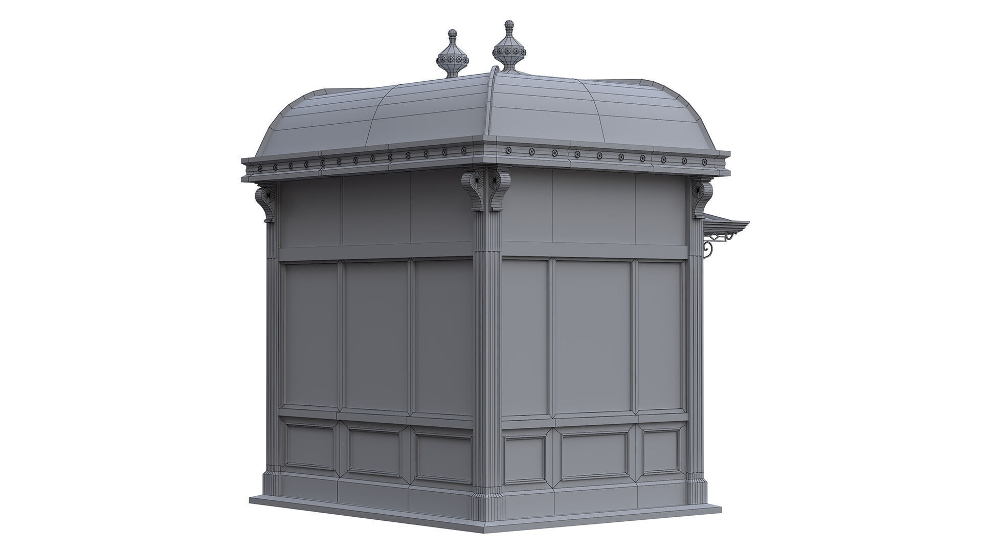  NYC city hall subway station 01 Low-poly 3D model_8