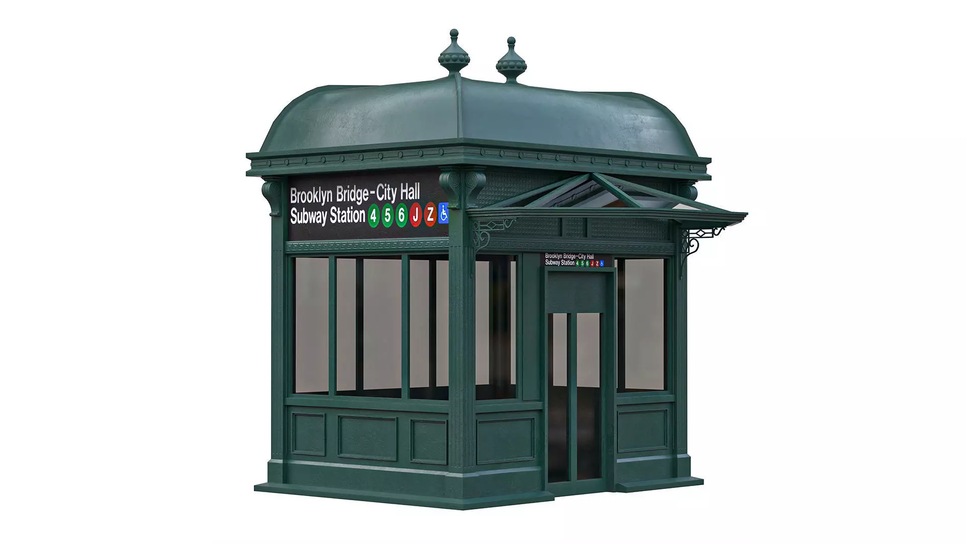  NYC city hall subway station 01 Low-poly 3D model_0