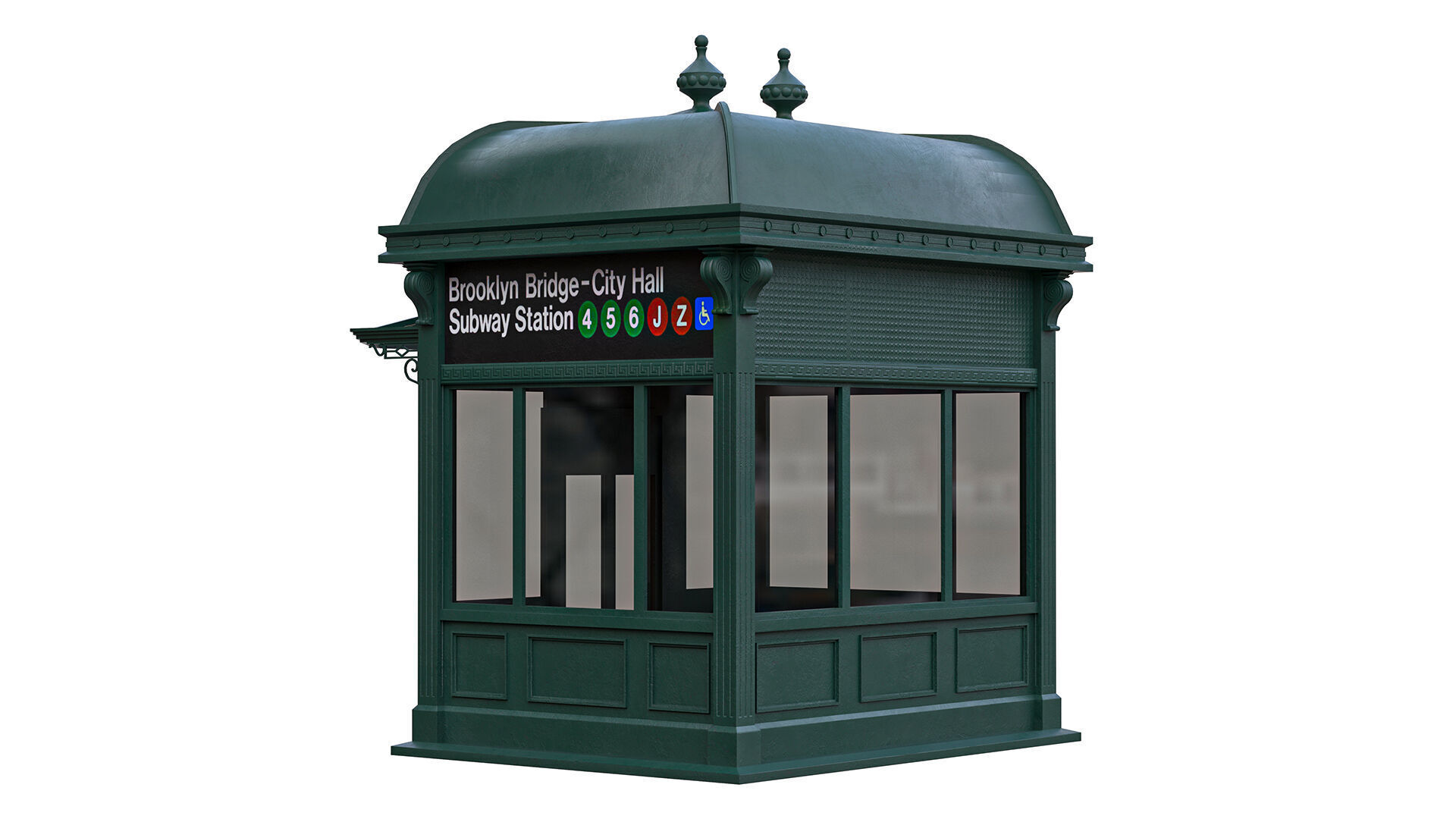  NYC city hall subway station 01 Low-poly 3D model_4