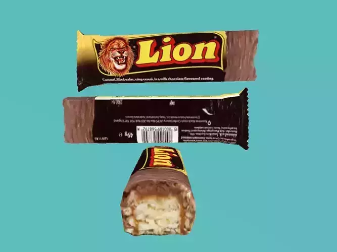 lion chocolate bar 3D model