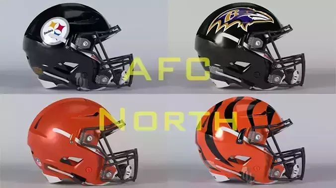 Helmet Football NFL AFC North Collection PBR  