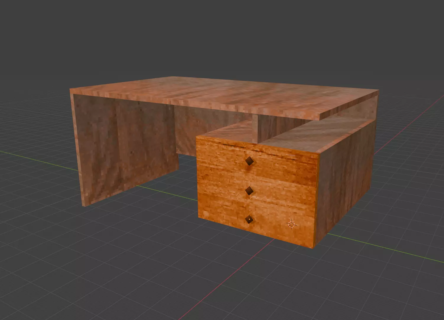 Soviet Table PS1 Style Low-poly 3D model