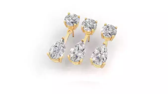 beautiful  changeable earrings for women with render details