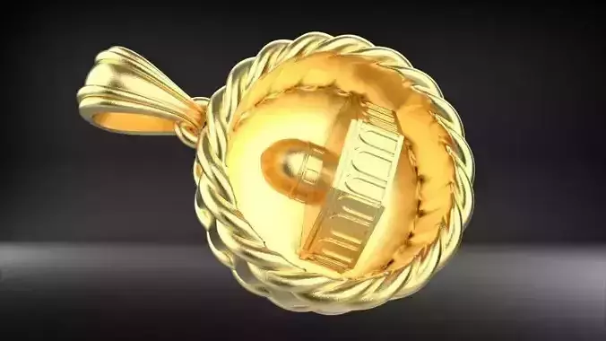 The Dome of Rock Pendant 3D print model