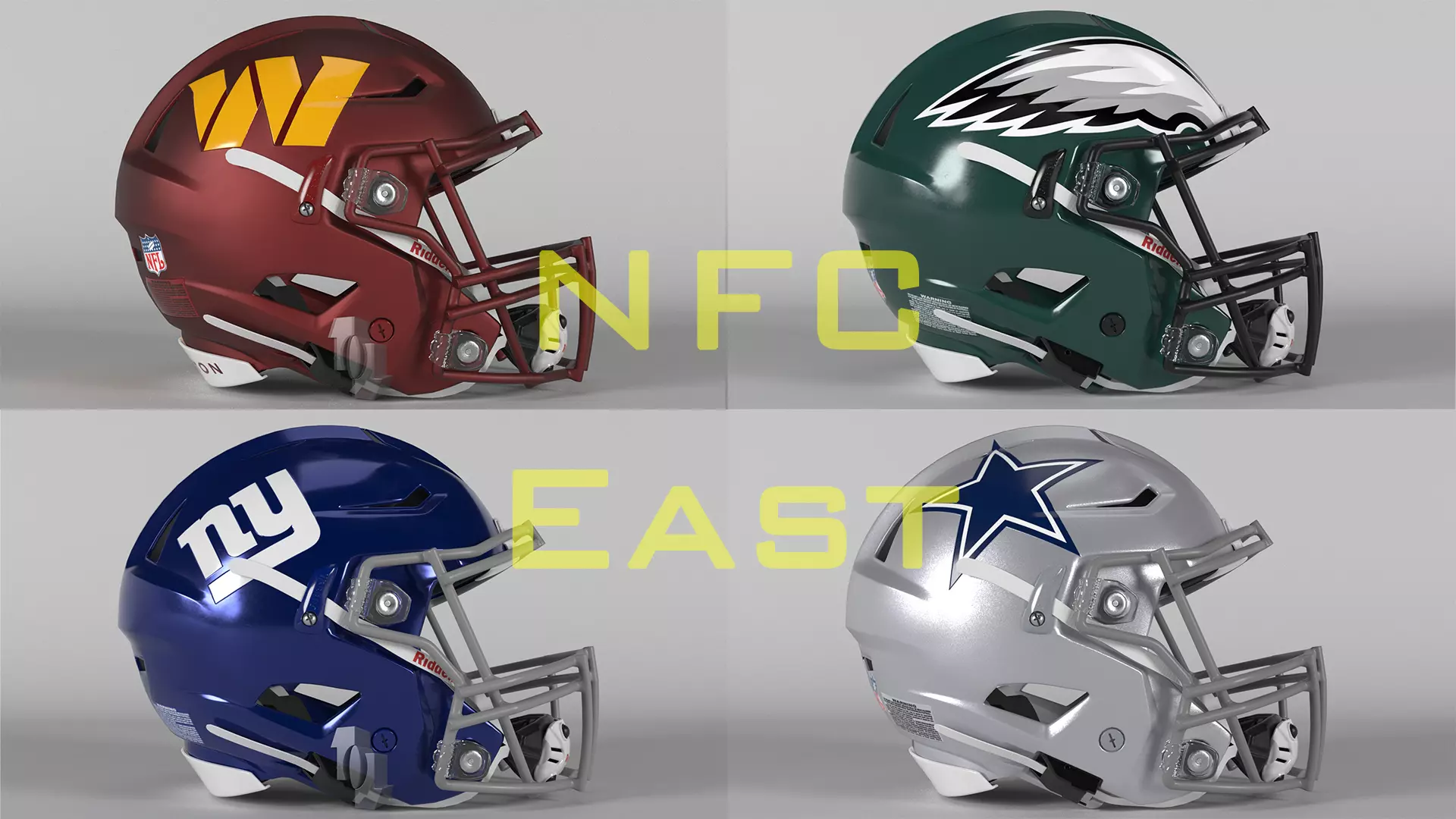 Helmet Football NFL NFC East Collection PBR _0