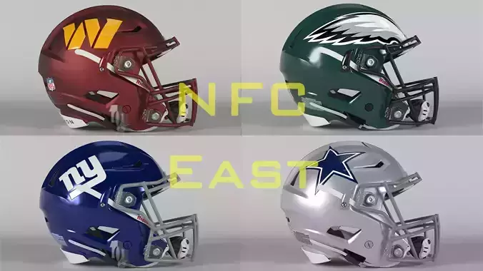 Helmet Football NFL NFC East Collection PBR 