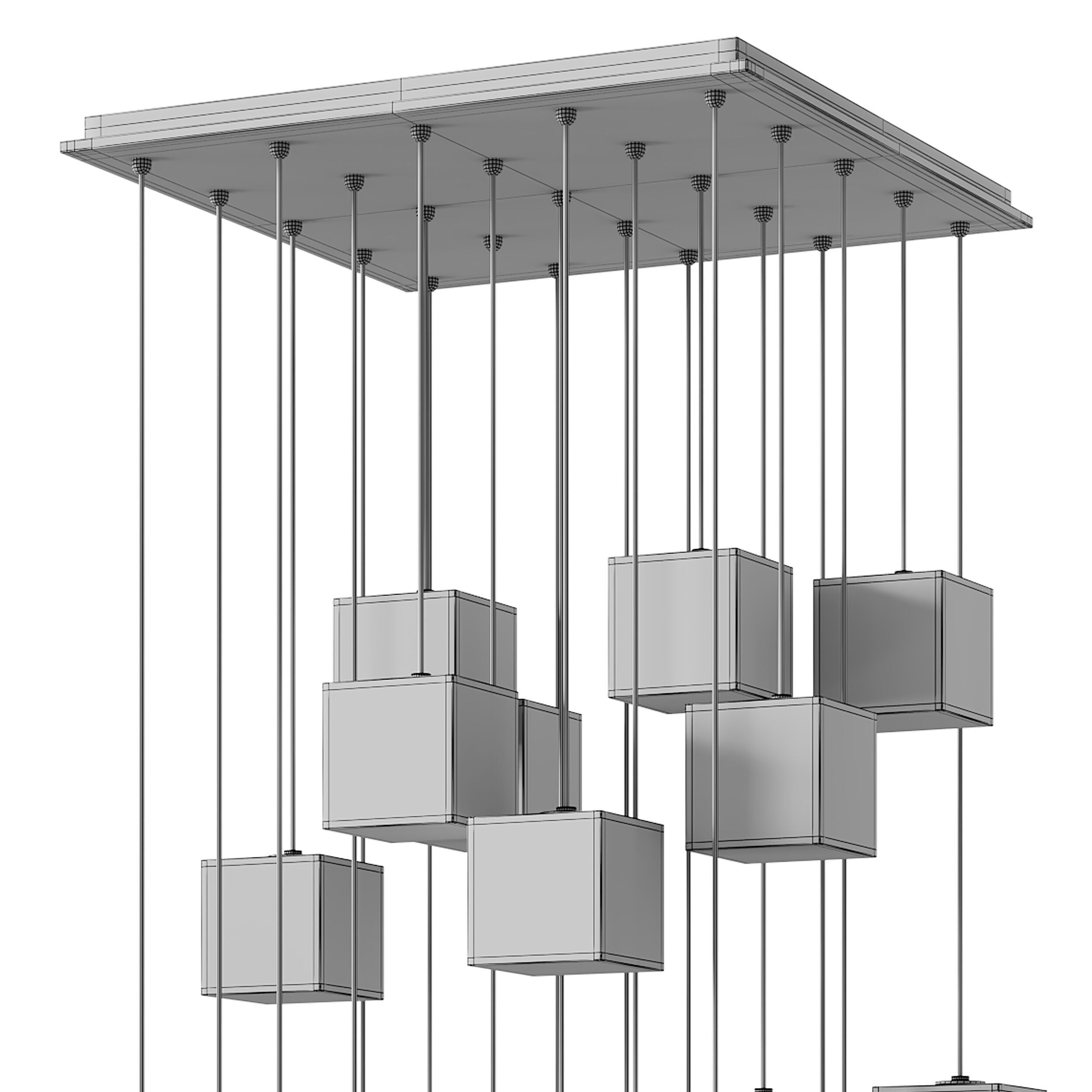Chandelier Duboce 3D model_14