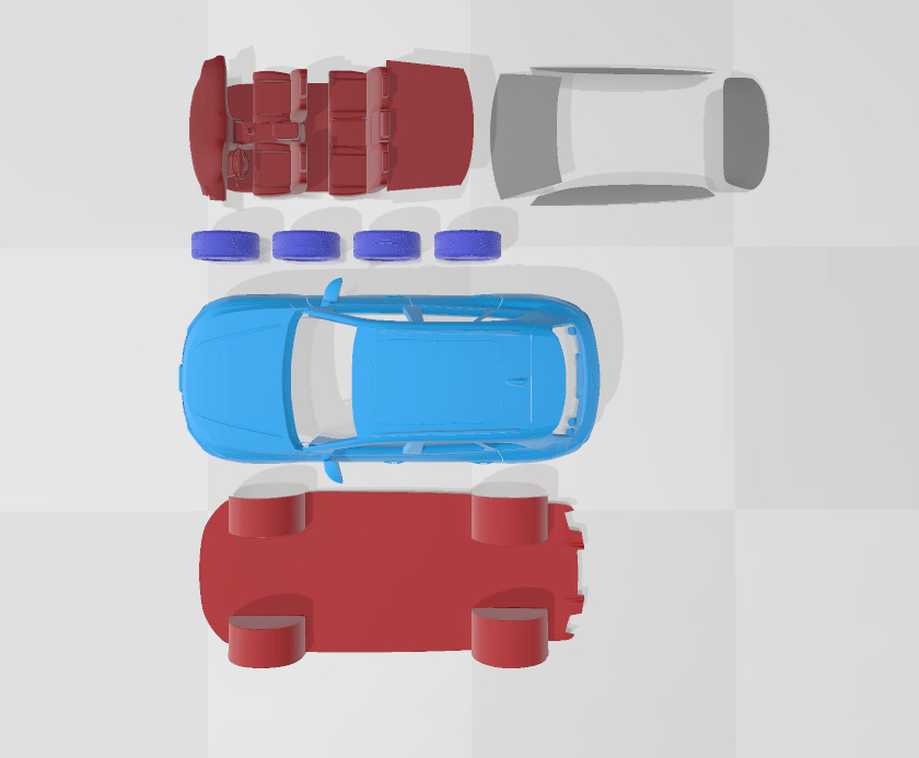 Audi SQ5 2025 - Separate Parts STL Model 3D print model_3