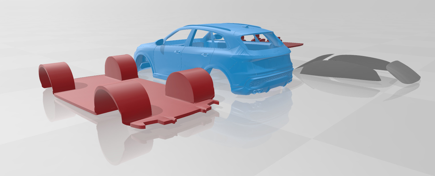 Audi SQ5 2025 - Separate Parts STL Model 3D print model_4