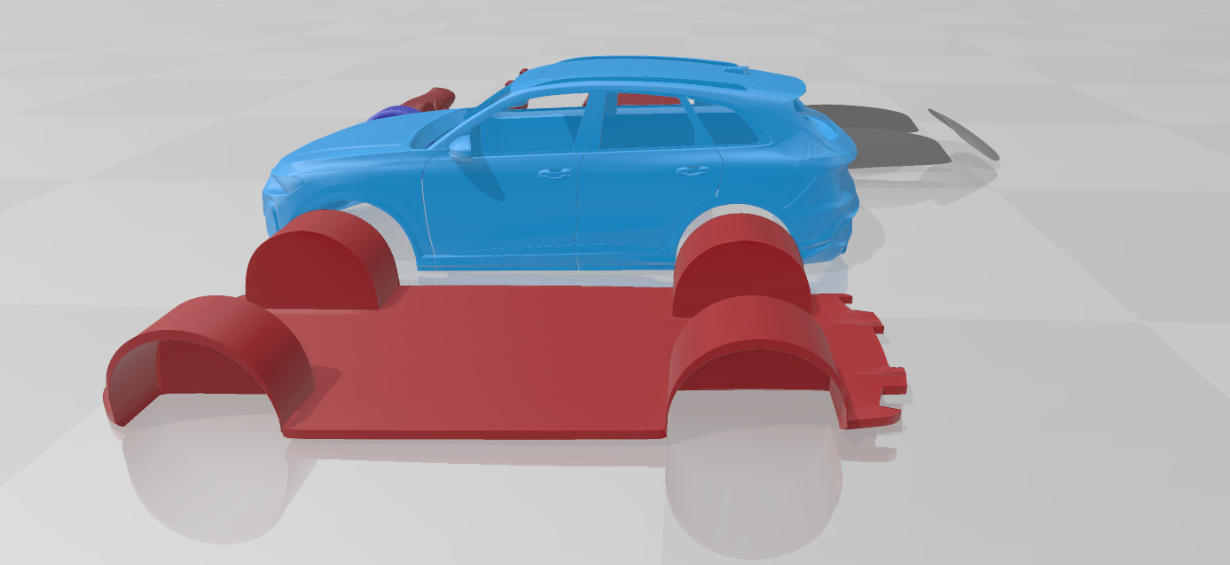 Audi SQ5 2025 - Separate Parts STL Model 3D print model_2
