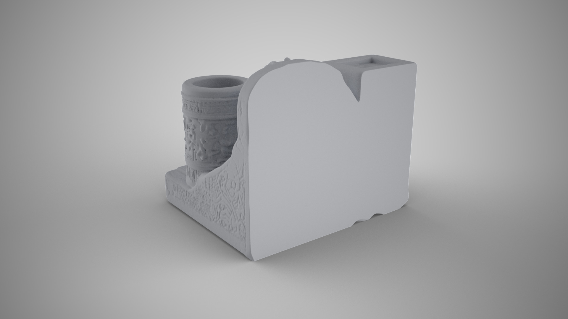 Hermes Bust Penholder 3D print model_4