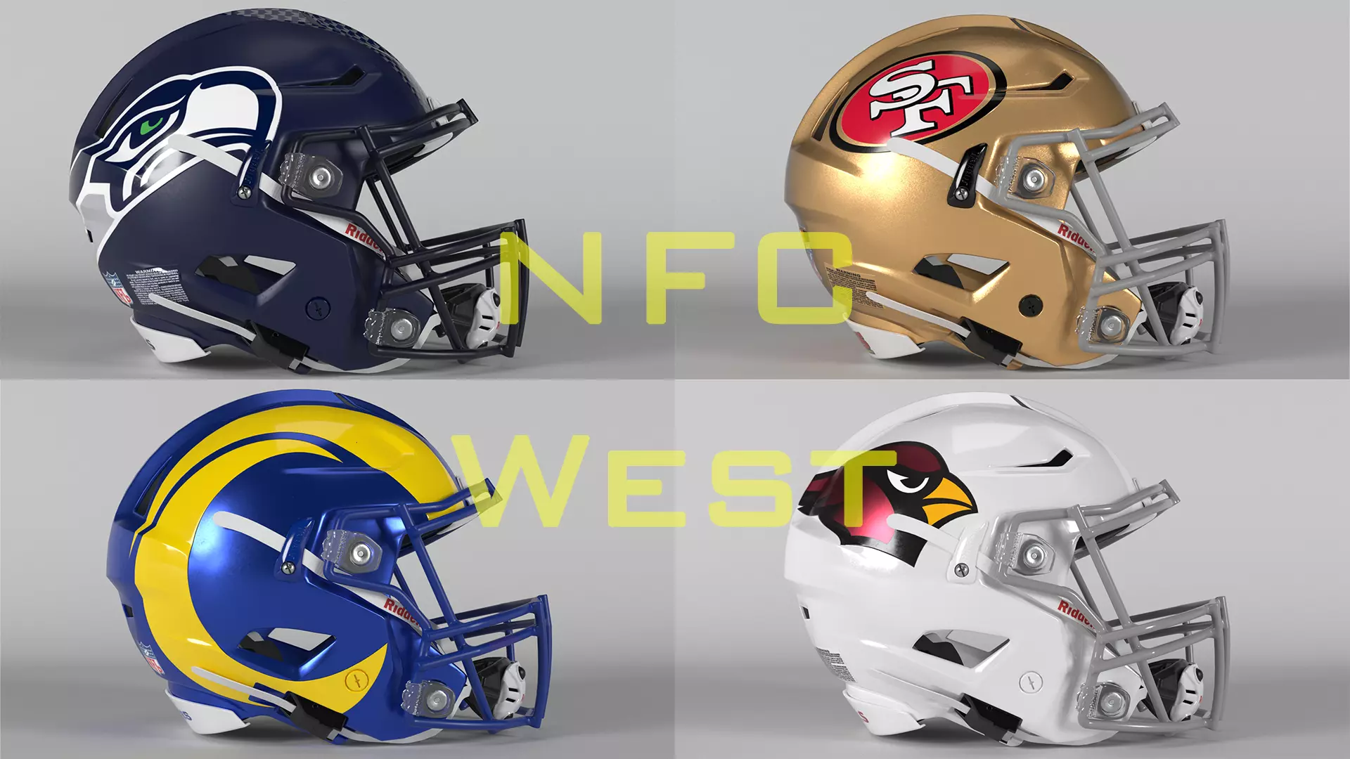 Helmet Football NFL NFC West Collection PBR _0