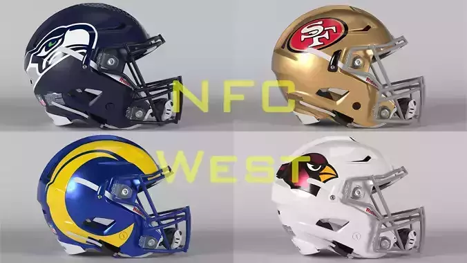 Helmet Football NFL NFC West Collection PBR Helmet Football NFL NFC West Collection PBR