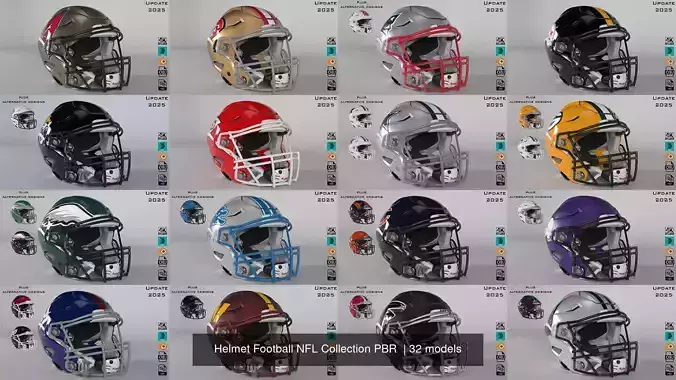Helmet Football NFL Collection PBR 