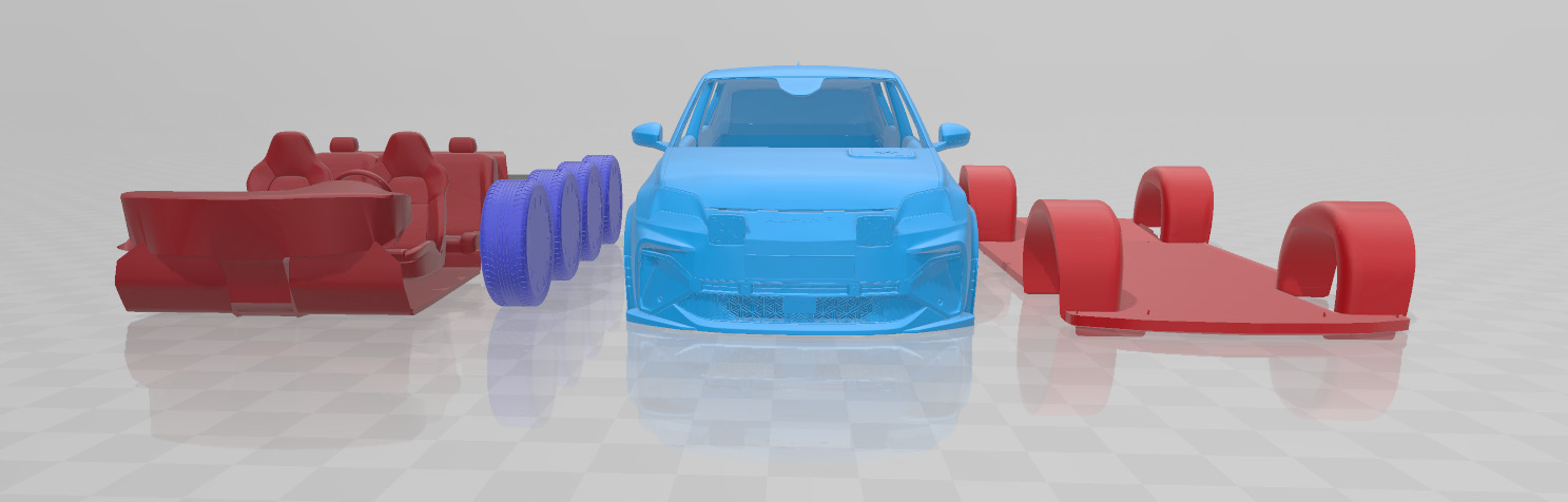 Alpine A290 GTS - Separate Parts STL Model 3D print model_9