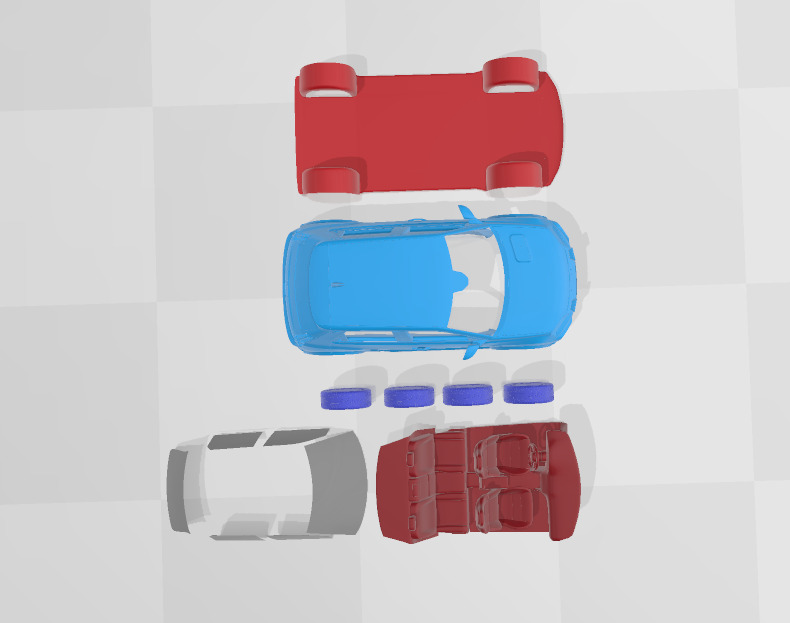 Alpine A290 GTS - Separate Parts STL Model 3D print model_6