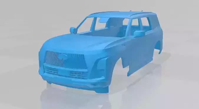 Infiniti QX80 2025 - Body Car STL Model