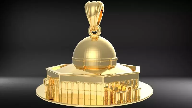 The Dome of Rock Pendant 3D print model