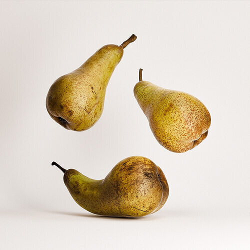 Pears Set 02 Low-poly 3D model 2