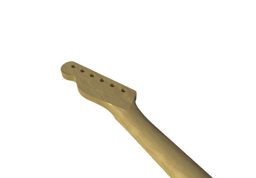3d Model of Telecaster Type Guitar CAD for CNC 3D print model_7