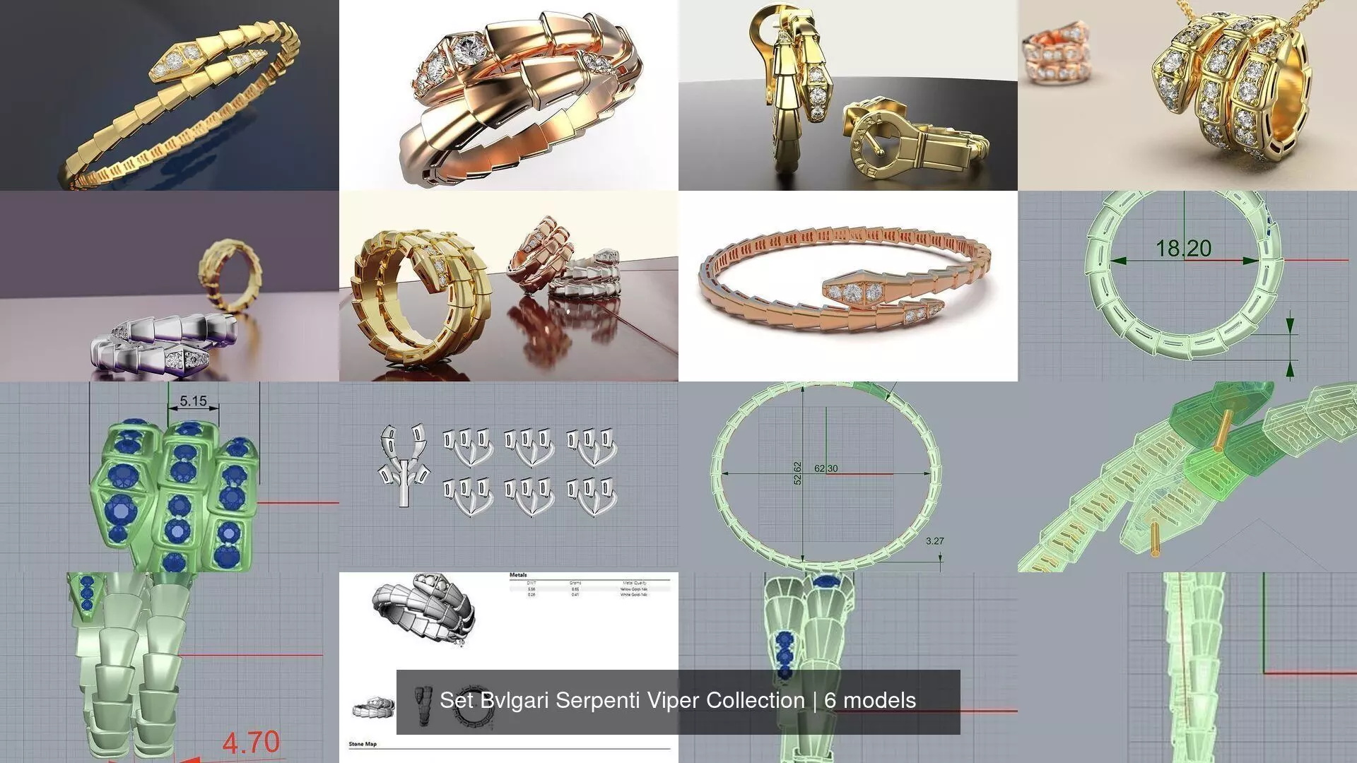 Set Bvlgari Serpenti Viper Collection _0