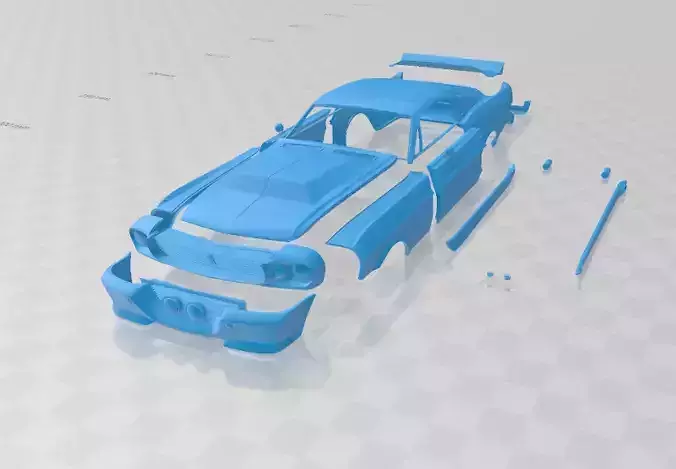 Mustang Shelby GT500 Eleanor 1967 - Body Car STL Model