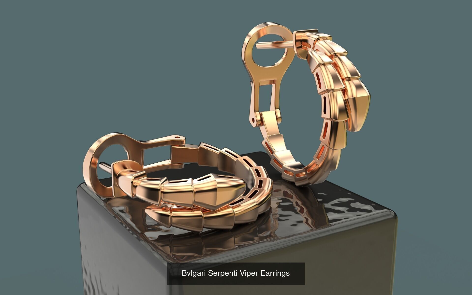 Set Bvlgari Serpenti Viper  3D Model Collection_3