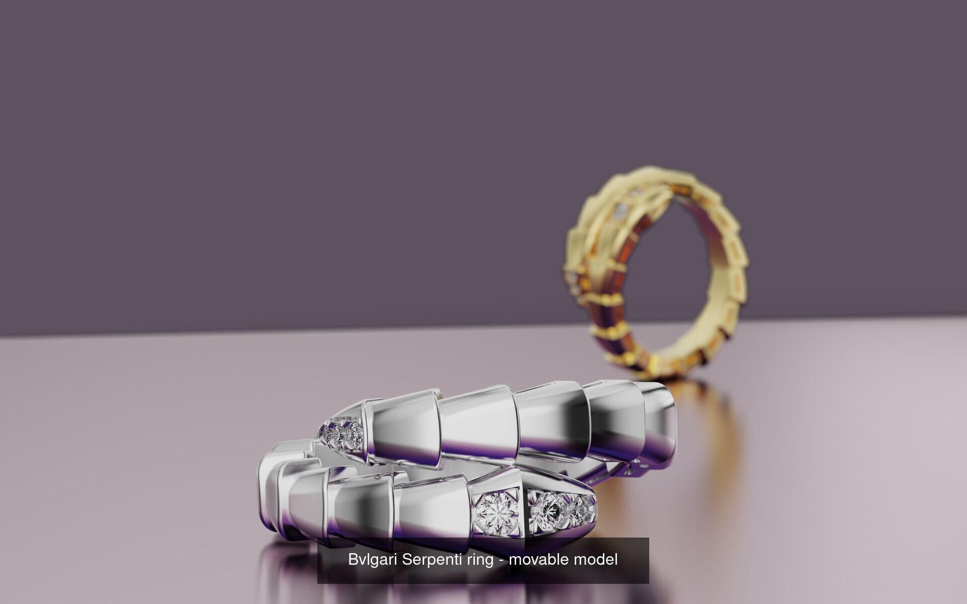 Set Bvlgari Serpenti Viper  3D Model Collection_7