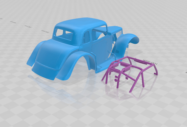 1934 Coupe - Body Car STL Model 3D print model_5