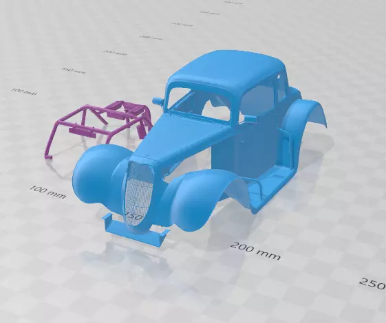 1934 Coupe - Body Car STL Model 3D print model_0