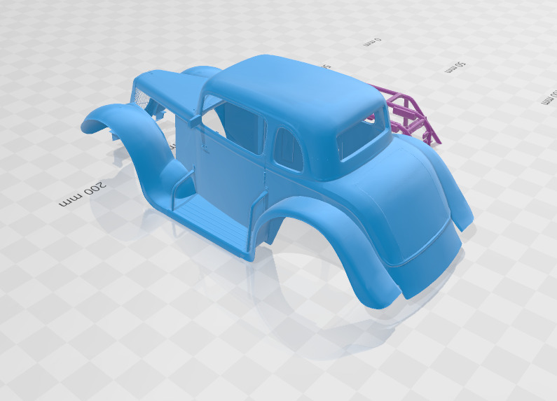 1934 Coupe - Body Car STL Model 3D print model_3