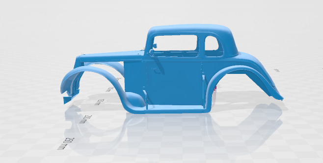 1934 Coupe - Body Car STL Model 3D print model_2