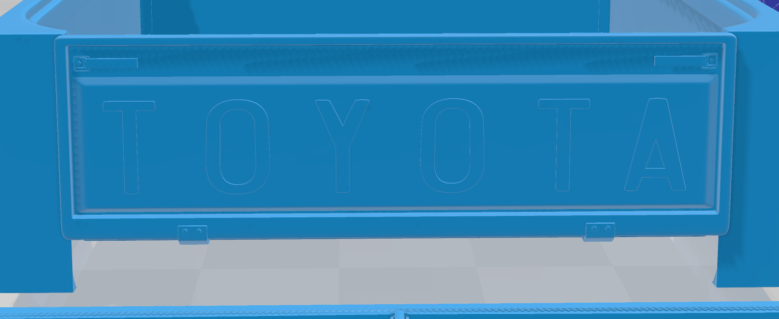 Toyota Land Cruiser Pickup 1979 - Separate Parts STL Model 3D print model_12