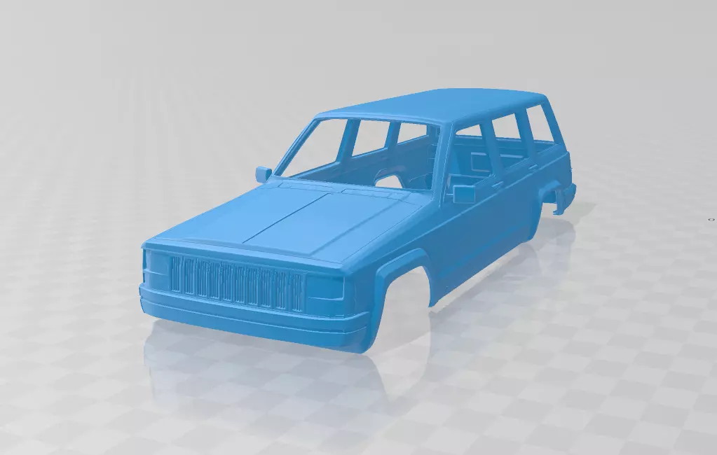 Jeep Cherokee XJ 2000 - Body Car STL Model 3D print model_0