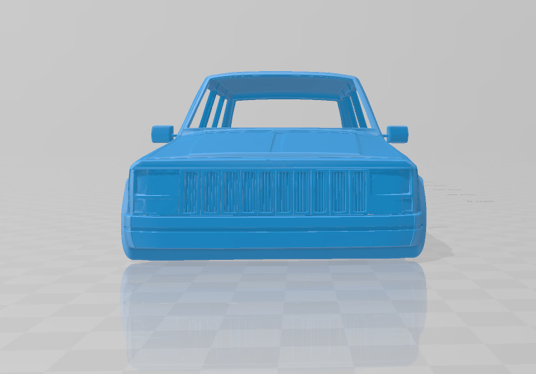 Jeep Cherokee XJ 2000 - Body Car STL Model 3D print model_8
