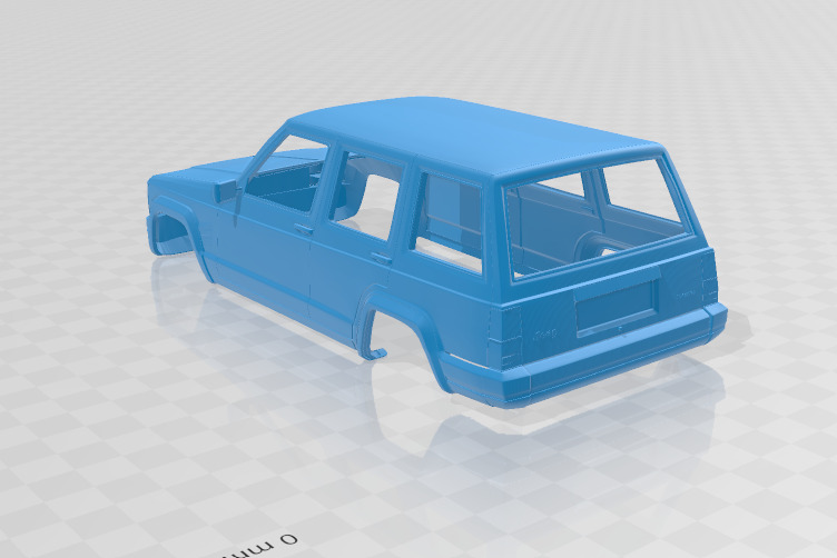 Jeep Cherokee XJ 2000 - Body Car STL Model 3D print model_3