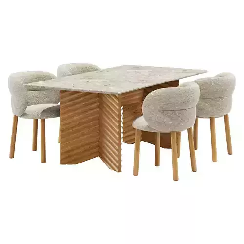 Moroso dining set get lucky chair-rows table 180x95