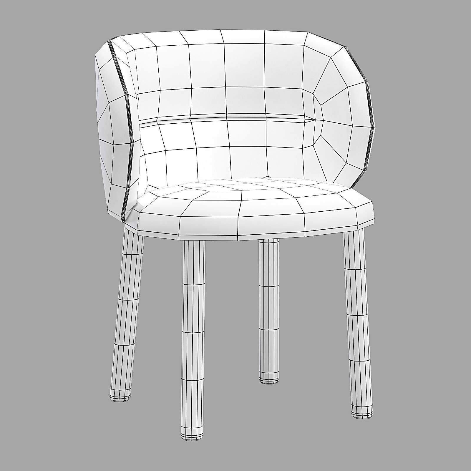 Moroso dining set get lucky chair-rows table 240x100 3D model_9
