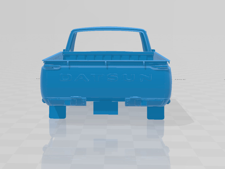 Datsun 620 KingCab 1977 - Body Car STL Model 3D print model_4