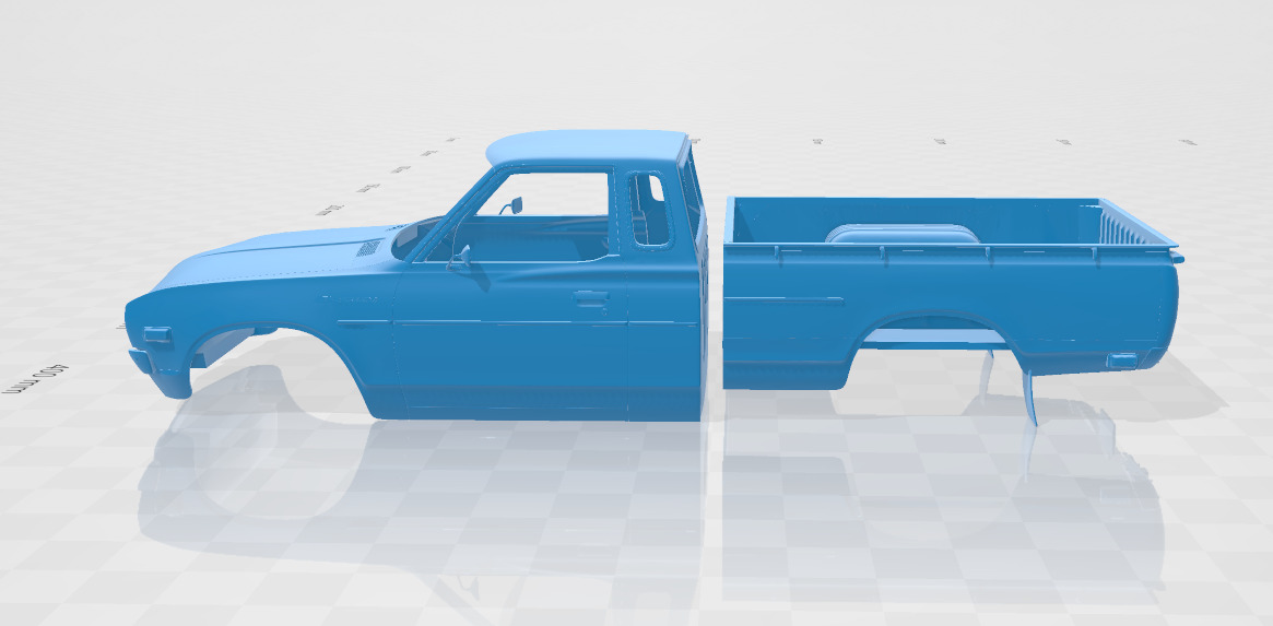 Datsun 620 KingCab 1977 - Body Car STL Model 3D print model_2