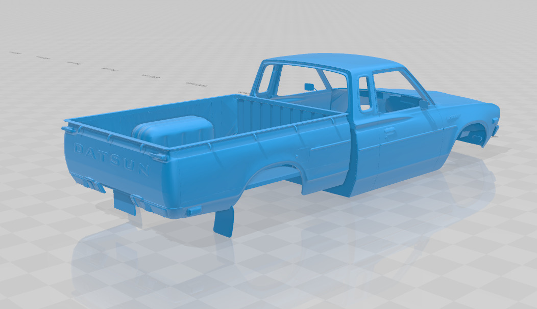Datsun 620 KingCab 1977 - Body Car STL Model 3D print model_5