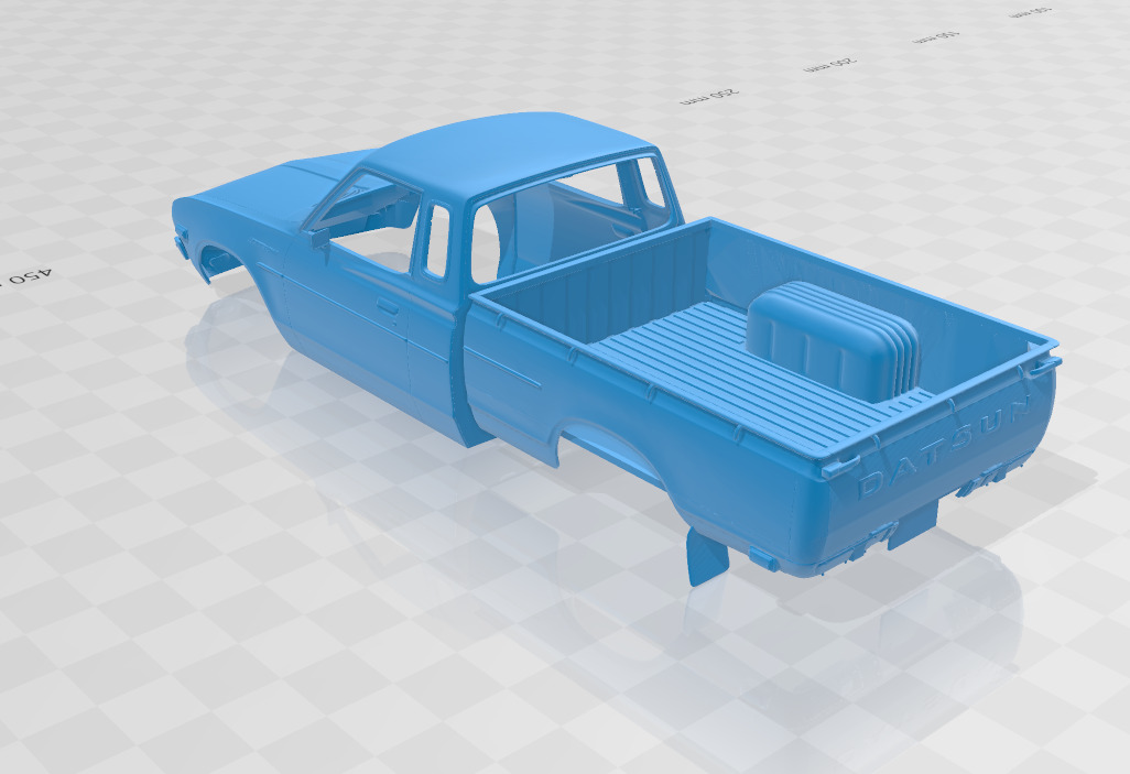 Datsun 620 KingCab 1977 - Body Car STL Model 3D print model_3