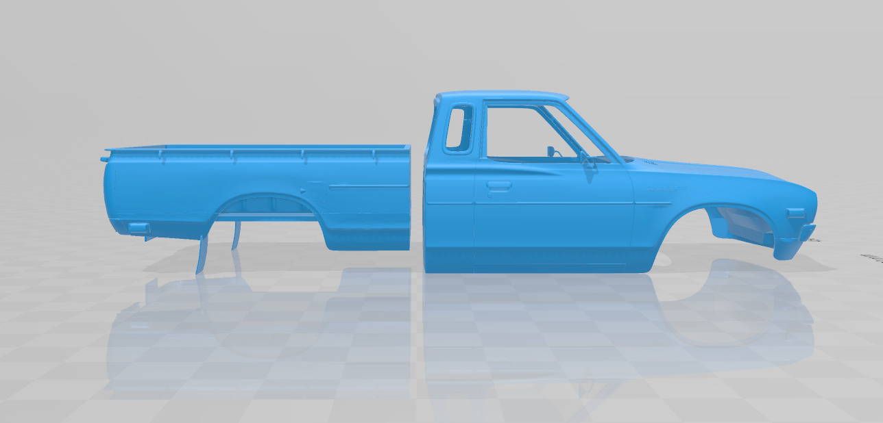 Datsun 620 KingCab 1977 - Body Car STL Model 3D print model_6